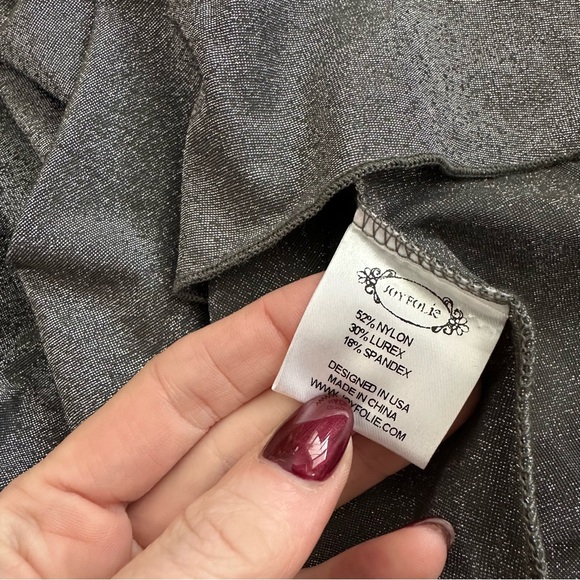 Joyfolie Hidi Dress In Gunmetal - Picture 6 of 6